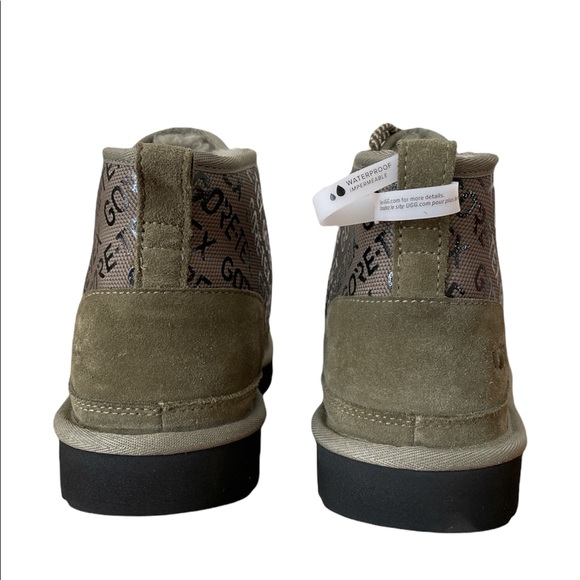 UGG Chukka Neumel GORE-TEX Waterproof Suede Men’s Boot Green Olive Size 8 - Picture 5 of 9